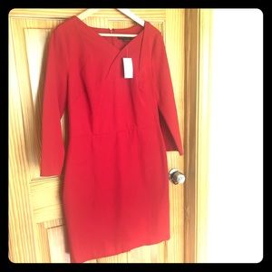 New Banana Republic Stretch Red Dress